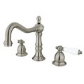 Kingston Brass KS1978PL 8" Widespread Bathroom Faucet, Brushed Nickel KS1978PL